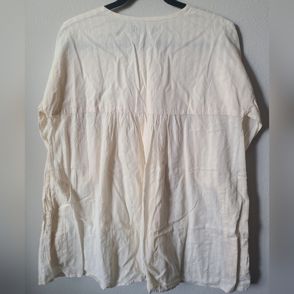 Gudrun Sjõdén Striped Organic Cotton Button Down Tunic - Picture 4 of 5